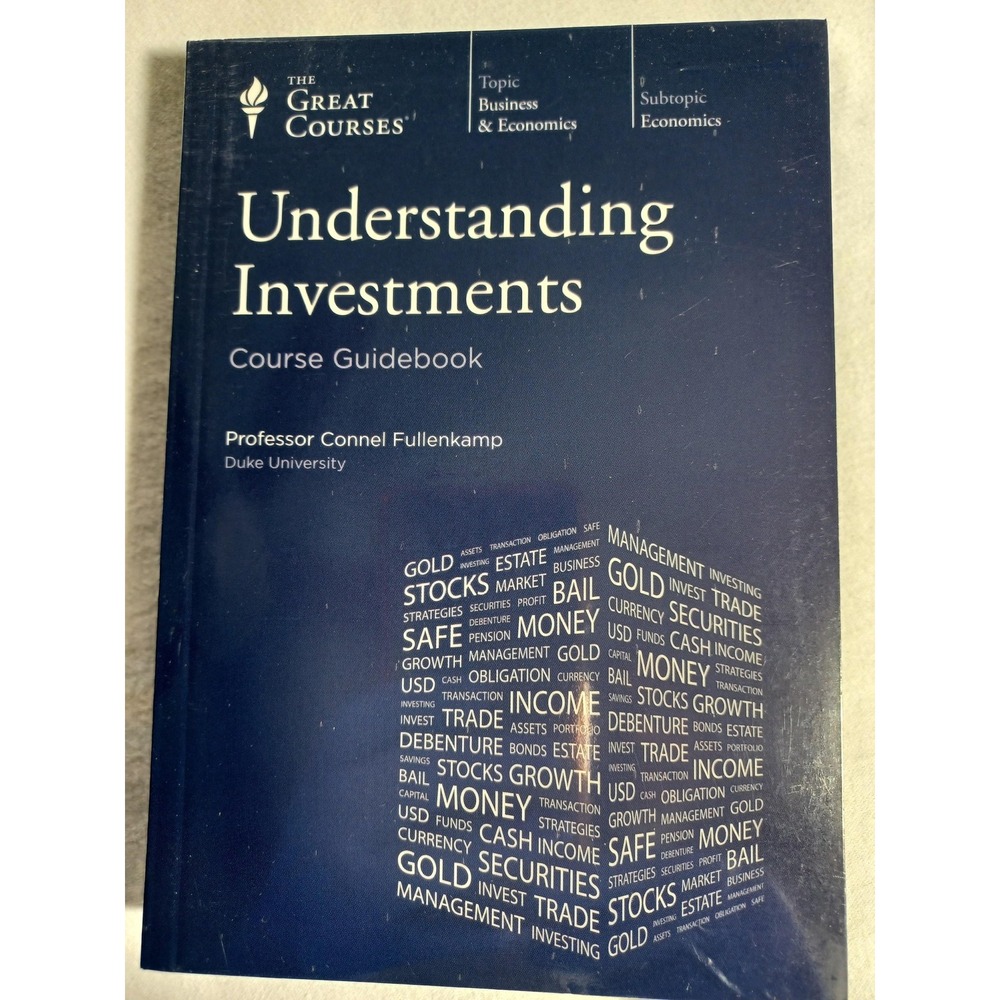 The‎ Great Courses Understanding Investments DVD 4 Disc Set Guidebook Blue
